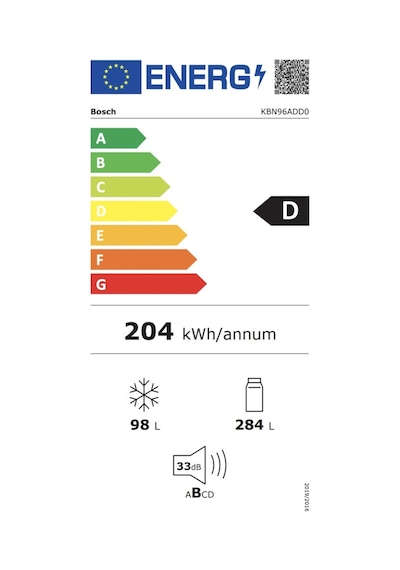 Bosch KBN96ADD0 381 LT No-Frost Kombi Tipi Ankastre Buzdolabı