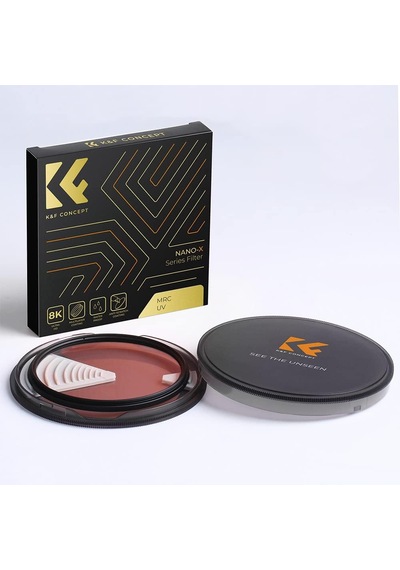 K&f Concept Nano X-serisi Uv Filtresi 67 Mm Schott Cam B270 28 Katmanlı Mc Süper İnce Koruyucu Filtre Ultraviyole Filtre