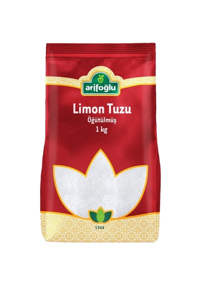 Arifoğlu Limon Tuzu 1 Kg Toz - Tazeleyici Ve Koruyucu Baharat Tarı