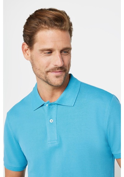 Tudors Erkek Slim Fit Dar Kesim %100 Pamuk Düz Pike Mavi Polo Yaka Tişört-30497 Mavi Tudors Erkek Slim Fit Dar Kesim %100 Pamuk Düz Pike Mavi Polo Yaka Tişört-30497 Mavi