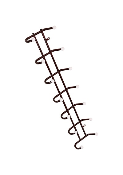 Amerikan Panel Kapı Askısı 6 Lı 12x50 Cm Pratik Sağlam Askılık Bordo