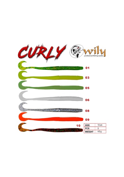 Wily Curly Silikon Yem 13 Cm 4.5 Gr (416525997)