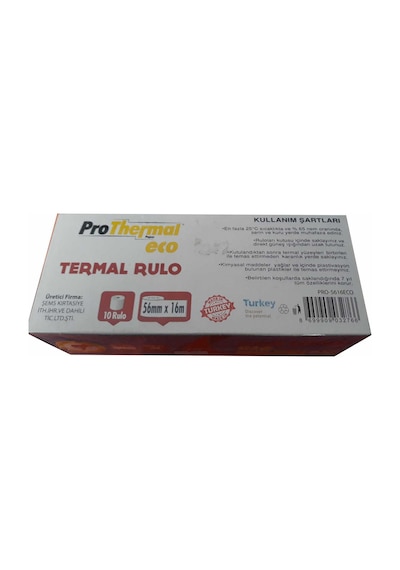Pos Mak.İçin Termal Pos Rulo 56Mmx16M.10 Lu Pk