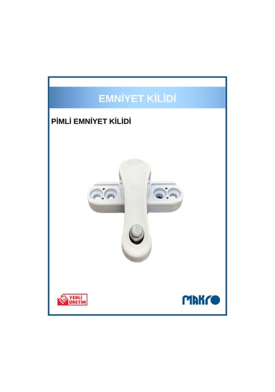 Pvc Kapı Pencere Pimapen Balkon Kapısı Çocuk Emniyet Kilidi Güvenlik Pimli Metal Beyaz
