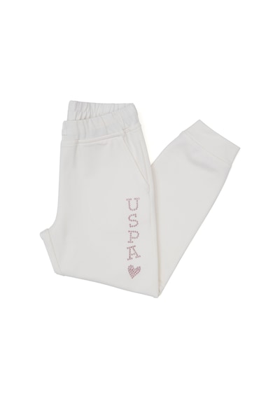 U.S. Polo Assn. Kız Çocuk Krem Jogger Eşofman Altı 50317895-VR256