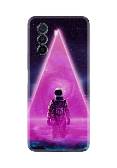 Huawei Nova Y70 Kılıf Resimli Desenli Silikon Platinium Series Astro Purple 1890