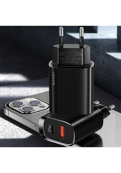 Usams iPhone Uyumlu 20w Qc3.0 + Pd3.0 Hızlı Şarj Başlık Us-cc121 T35- 5775