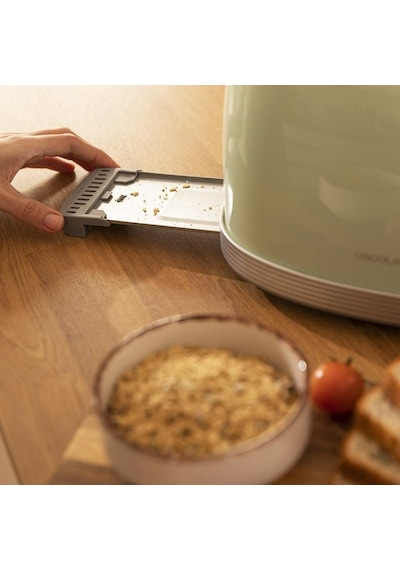 Cecotec Toast Taste 800 Vintage Light Green Retro 850 W Ekmek Kızartma Makinesi