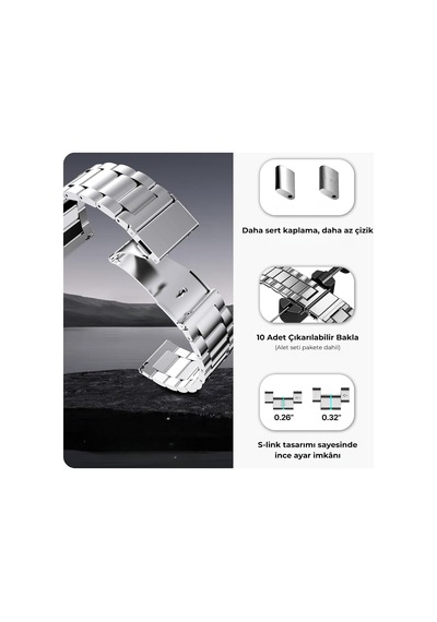 22mm Huawei Uyumlu Premium Üç Bakla Paslanmaz Çelik Kordon - Huawei Watch Gt6/gt6 Pro/gt5/gt5 Pro/gt4/watch 4 Pro/gt3/gt3 Pro/gt2/gt2 Pro 46mm Uyumlu Çok Renkli 22mm Huawei Uyumlu Premium Üç Bakla Paslanmaz Çelik Kordon - Huawei Watch Gt6/gt6 Pro/gt5/gt5 Pro/gt4/watch 4 Pro/gt3/gt3 Pro/gt2/gt2 Pro 46mm Uyumlu Çok Renkli