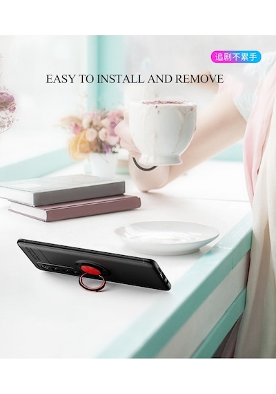 Xiaomi Mi Note 10 Lite Kilif Lens Koruma Standli Yüzüklü Silikon 407286675
