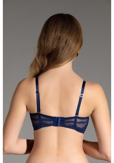 New Bra Kadın Dolgusuz B Cup Sütyen Lacivert