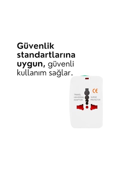 Priz Dönüştürücü Seyahat Adaptörü-siyah Genel