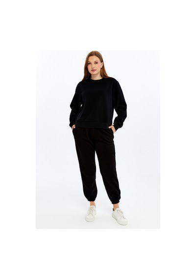 Defys Kadın Basic Sweat Siyah