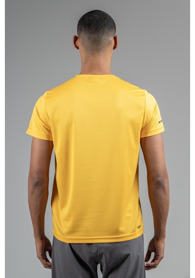 Maraton Regular Erkek Bisiklet Yaka Safran T-shirt Safran