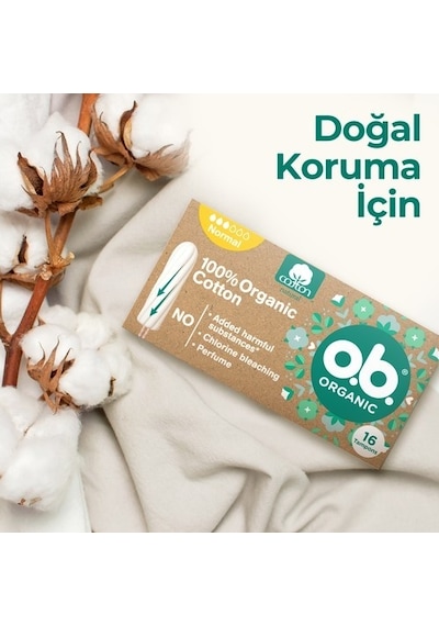 O.B Organic Tampon Normal 16'lı