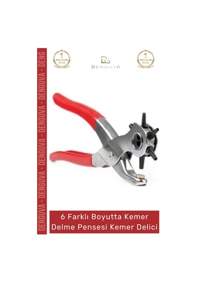 Kemerdelici Deri Ayakkabı Saat Kordonu Hobi Profesyonel Hassas Döner Delme Pensesi Kemer Delici