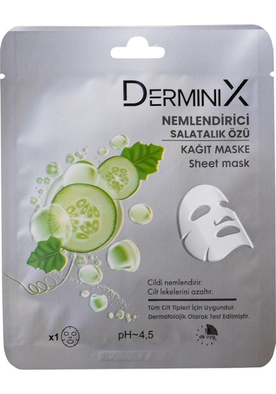 Derminix Salatalık Özlü Nemlendirici Kağıt Yüz Maskesi