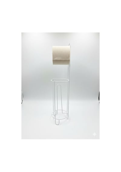 Buççin Online Mağaza Tuvalet Kağıtlığı Wc Kağıtlık Yedekli Metal Tuvalet Kağıdı Standı Tutacağı Askısı Metal Beyaz Çok Renkli