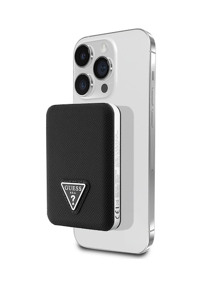 Guess 5000 mAh 15 W LED Göstergeli PU Deri Yüzey Üçgen Logolu Powerbank