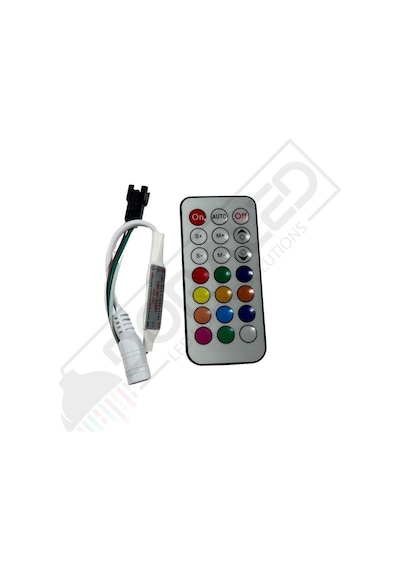 Sp104e Ws2811-ws2812 Volt Argb Pixel Kontrol Devresi 21 Tuşlu Rf Kumandalı Magic Led