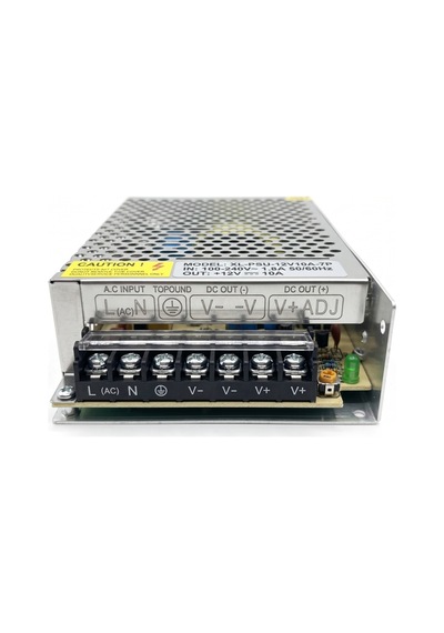 12v 10a 120w Metal Kasa Adaptör Şerit Led Trafosu Güç Kaynağı