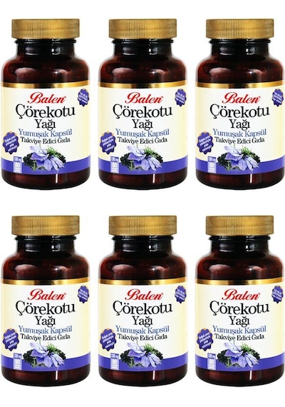 Balen Çörekotu Yağı Yumuşak Kapsül 1380 MG 80 Kapsül 6 Adet