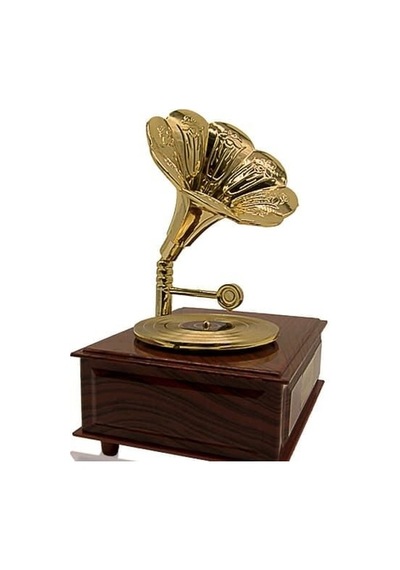 Çekmeceli Retro Gramofon Müzik Kutusu C1774