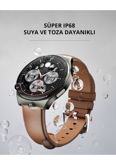 Aukey SW-2U-GY Smart Watch 2 Ultra 3.6 CM Amoled Ekran IP68 Akıllı Saat (Distribütör Garantili)