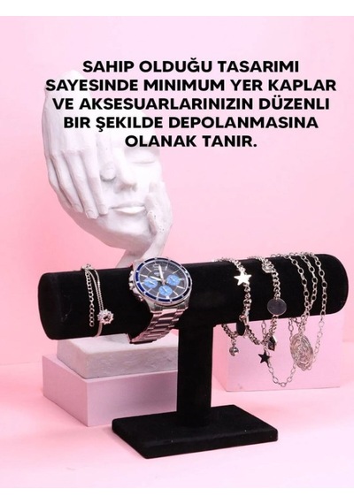 Bileklik Saat Bilezik Standı Ahşap Siyah Tr Diğer