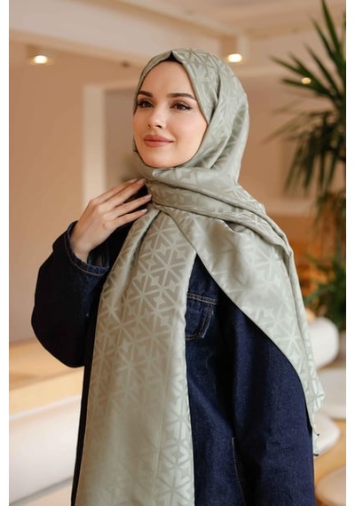 İpeksi Jakar Deluxe Şal Soft Yeşil Çok Renkli