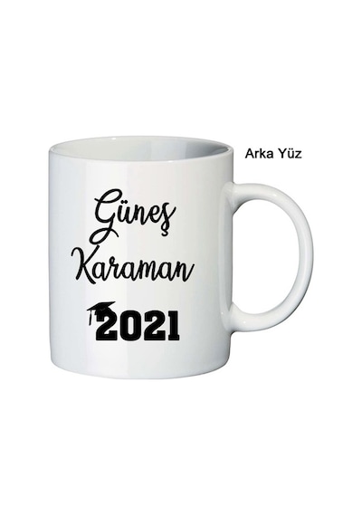 Mezuniyet Hediyesi Fotoğraf Isim Ve Yıl Baskılı Kupa Bardak