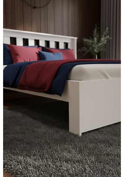 Stark Çift Kişilik Mdf Karyola Ve 2 Komodinli Set