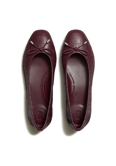 E19 Dark Merlot Babet Kadın Diğer Aaı-090/e19 Fitflop Delıcato Crocodıle Ballerınas Kahverengi