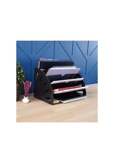Quarter Masaüstü Organizer Ve Telefon Standı 2'li Set Ahşap Dosya Düzenleyici Dekoratif Dairesel Evrak Rafı Siyah - 901034195 Siyah Quarter Masaüstü Organizer Ve Telefon Standı 2'li Set Ahşap Dosya Düzenleyici Dekoratif Dairesel Evrak Rafı Siyah - 901034195 Siyah
