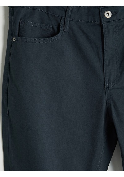 Lcwaıkıkı Classic İndigo Regular Fit Gabardin Erkek Chino Pantolon