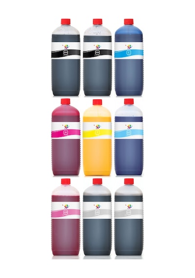 QC Epson Pro 9880 Uyumlu Yazıcı Mürekkep Seti 1000ml 9 Renk
