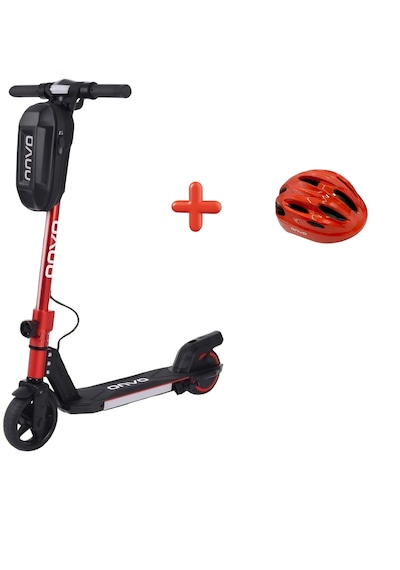 Onvo Kx-01 Kırmızı 150 W Çocuk Elektrikli Scooter Kasklı
