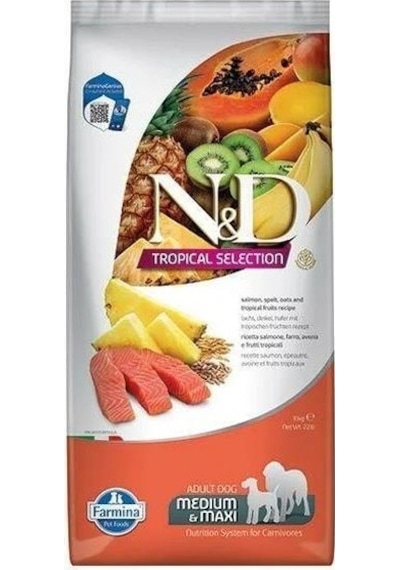 N&D Somonlu Orta ve Büyük Irk Yetişkin Köpek Maması 10 KG