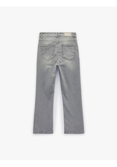 Koton Dar Kesim Normal Bel Cepli İspanyol Paça Jean Pantolon - Flare Jeans Gri 6sal40013md Gri Koton Dar Kesim Normal Bel Cepli İspanyol Paça Jean Pantolon - Flare Jeans Gri 6sal40013md Gri