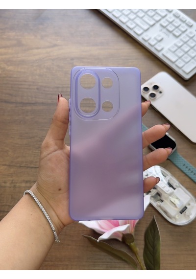 Redmi Note 13 Pro 4g Uyumlu Süper İnce Mat Ultra Thin Silikon Kılıf Mor