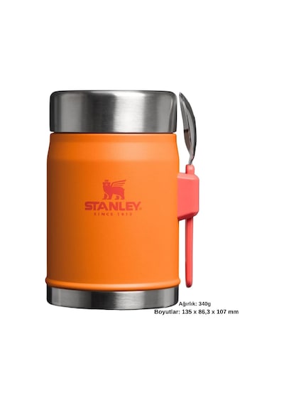 Stanley Classic Legendary Kaşıklı Yemek Termosu 0.4l Termos Kamp Matara Turuncu