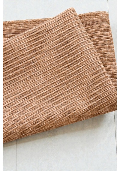 Doğal Jüt Görünümlü Dokuma Kilim Sade & Modern Minimal Tasarım Bej Bej