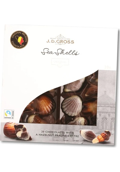 J.D. Gross Belgian Chocolate Sea Shells Belçika Çikolatası 250 G