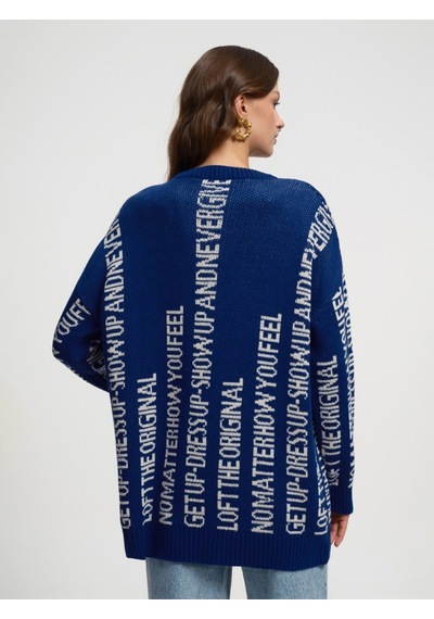 Oversize Kadın Elbise Lacivert
