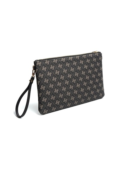 Silver Polo Sp1034 Kadın Portföy & Clutch Monogram Füme-siyah