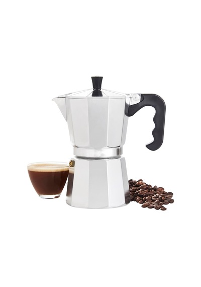 9 Fincanlık Retro Tasarım Alüminyum Moka Pot - Ocak Üstü Espresso Ve Filtre Kahve Demleyici