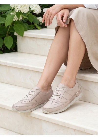 Free Foot Freefoot 233028 Vizon Hakiki Soft Deri Günlük Kadın Ayakkabı