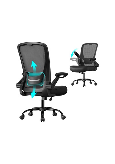 Ofis Koltuğu, Masa Sandalyesi, File Kaplamalı Döner Sandalye, Ergonomik, Yastıklı Bel Desteği, Sallanma Fonksiyonu, 53 Cm Koltuk, Katlanır Kolçaklar, Siyah Obn37bk Diğer Ofis Koltuğu, Masa Sandalyesi, File Kaplamalı Döner Sandalye, Ergonomik, Yastıklı Bel Desteği, Sallanma Fonksiyonu, 53 Cm Koltuk, Katlanır Kolçaklar, Siyah Obn37bk Diğer