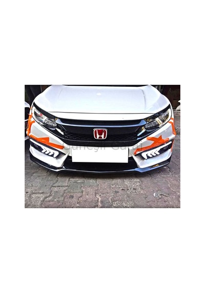 Kit Garaj Honda Civic Fc5 Makyajsız Turbo Body Kit Seti Plastik Boyasız