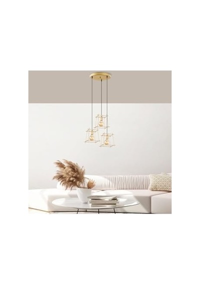 Model Taçlı Led Avize 3 Renk Işık Beyaz Gün Işığı Sarı Siyah Kasa Alüminyum Gövde Modern Tasarım Salon Otur Diğer